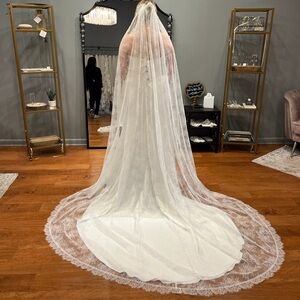 Ivory Cathedral Lace Veil